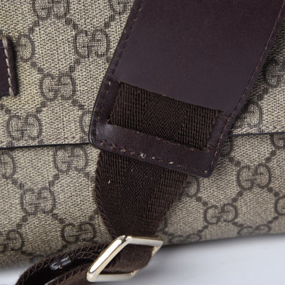 Gucci GG Plus Monogram Messenger Diaper Bag Dark Brown 6 of 16