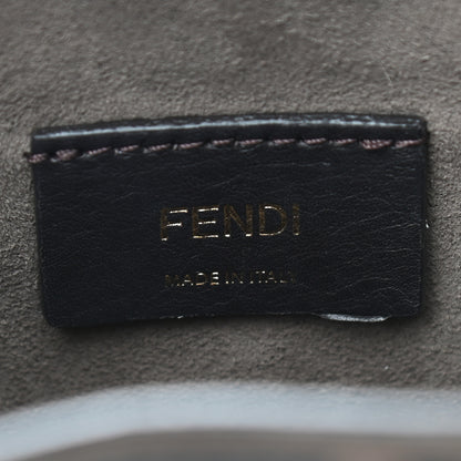 Fendi Vitello Liberty F is Fendi Bi-Color FF 1974 Embossed Mini Mon Tresor Bucket Bag Maya Black 5 of 8
