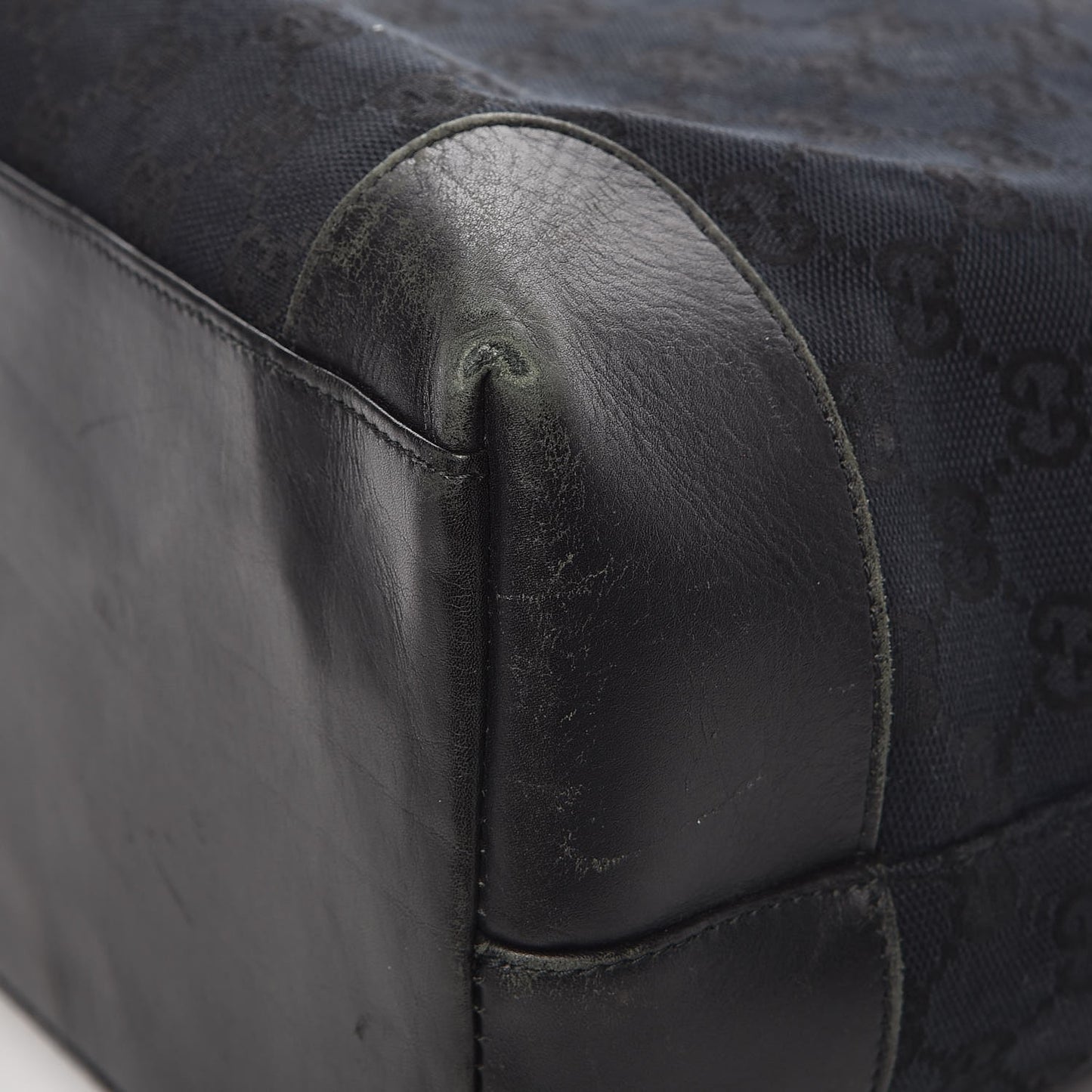 GG Plus Monogram Vertical Tote Black