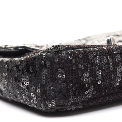 Chanel Sequin Lambskin Mini Moonlight on Water Flap Black 8 of 10