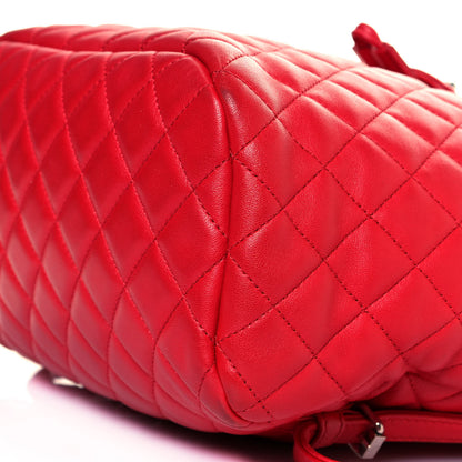 Chanel Lambskin Quilted Large Urban Spirit Backpack Red 9 of 15