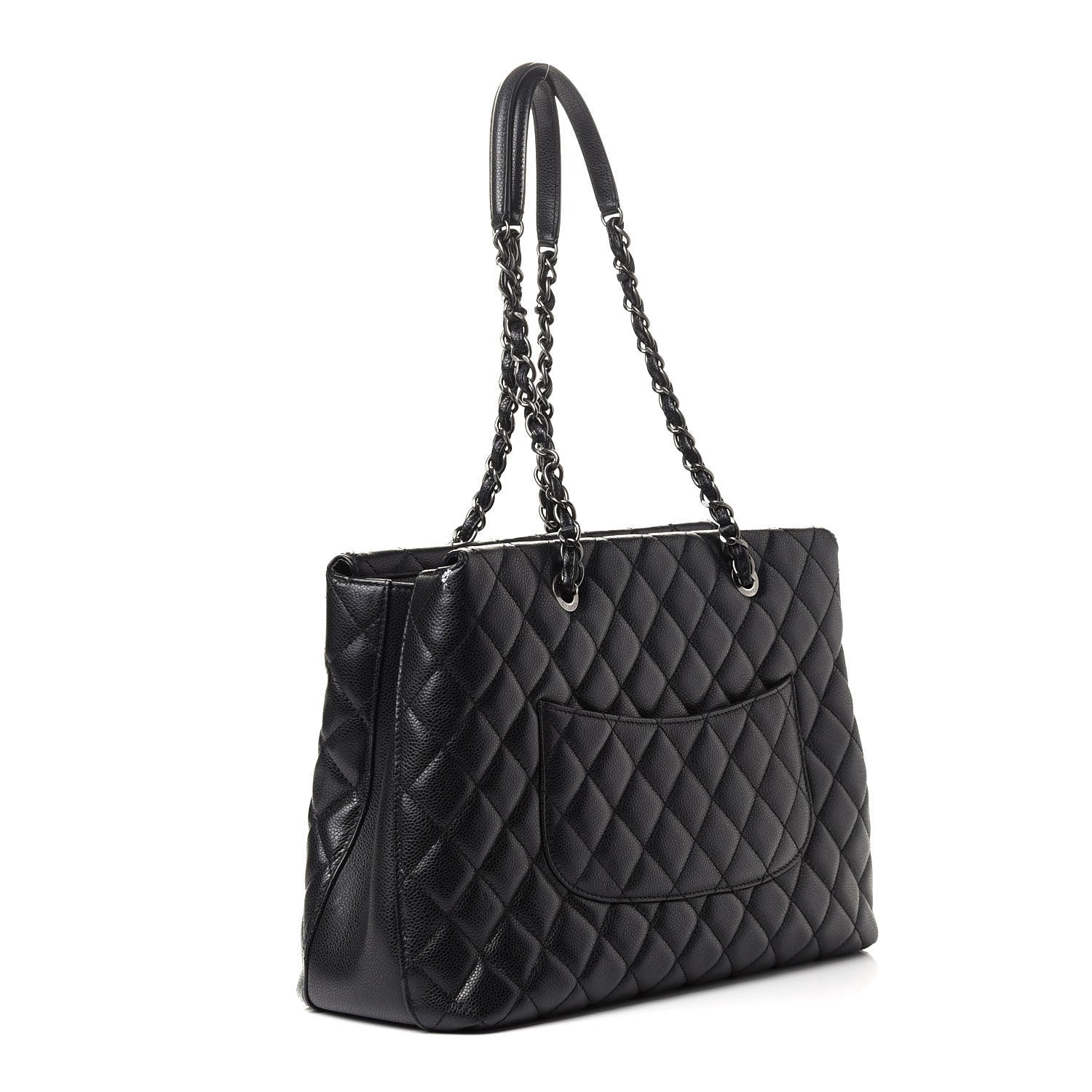 Chanel Caviar Quilted City Shopping Tote Black 3 of 8