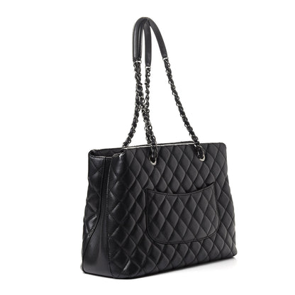 Chanel Caviar Quilted City Shopping Tote Black 3 of 8