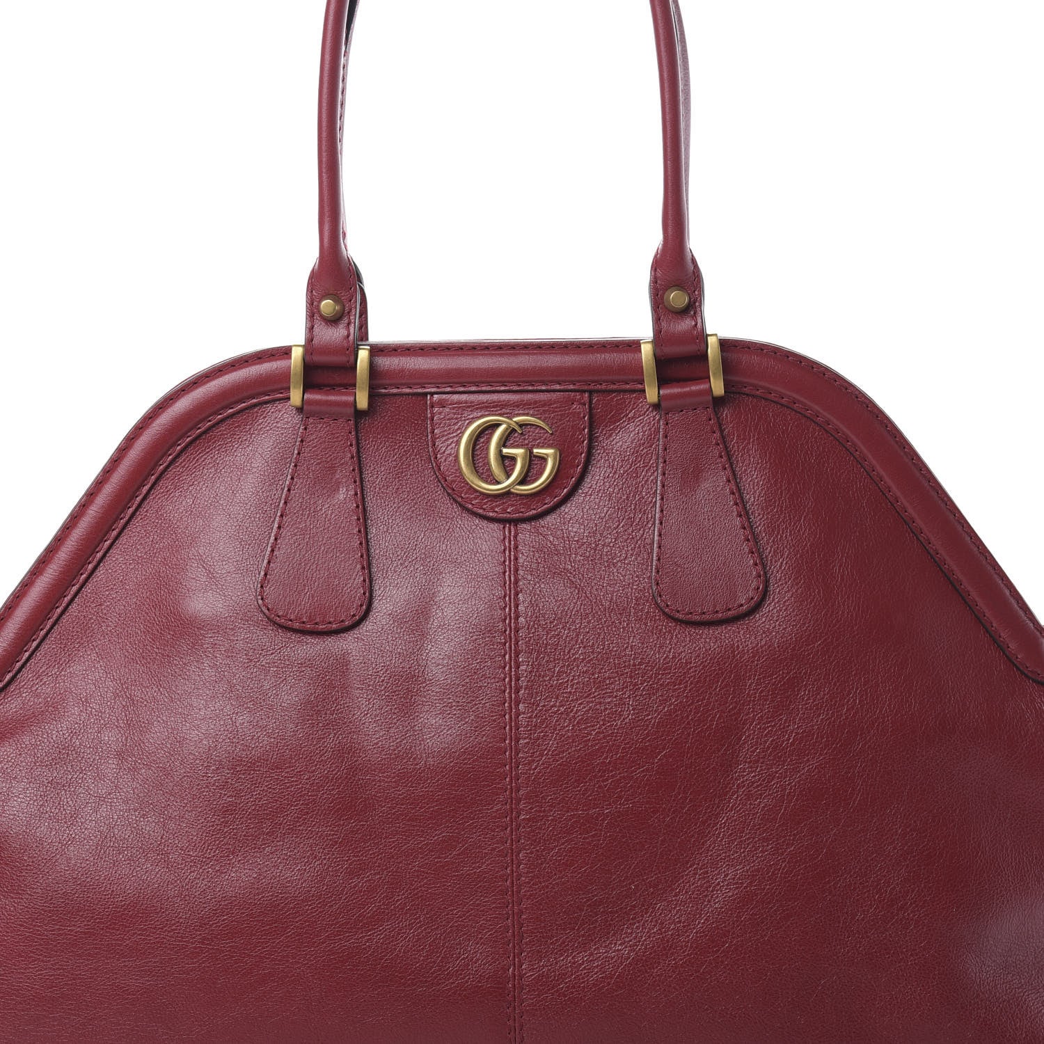 Gucci Calfskin Large Re(Belle) Top Handle Bag Red 8 of 13