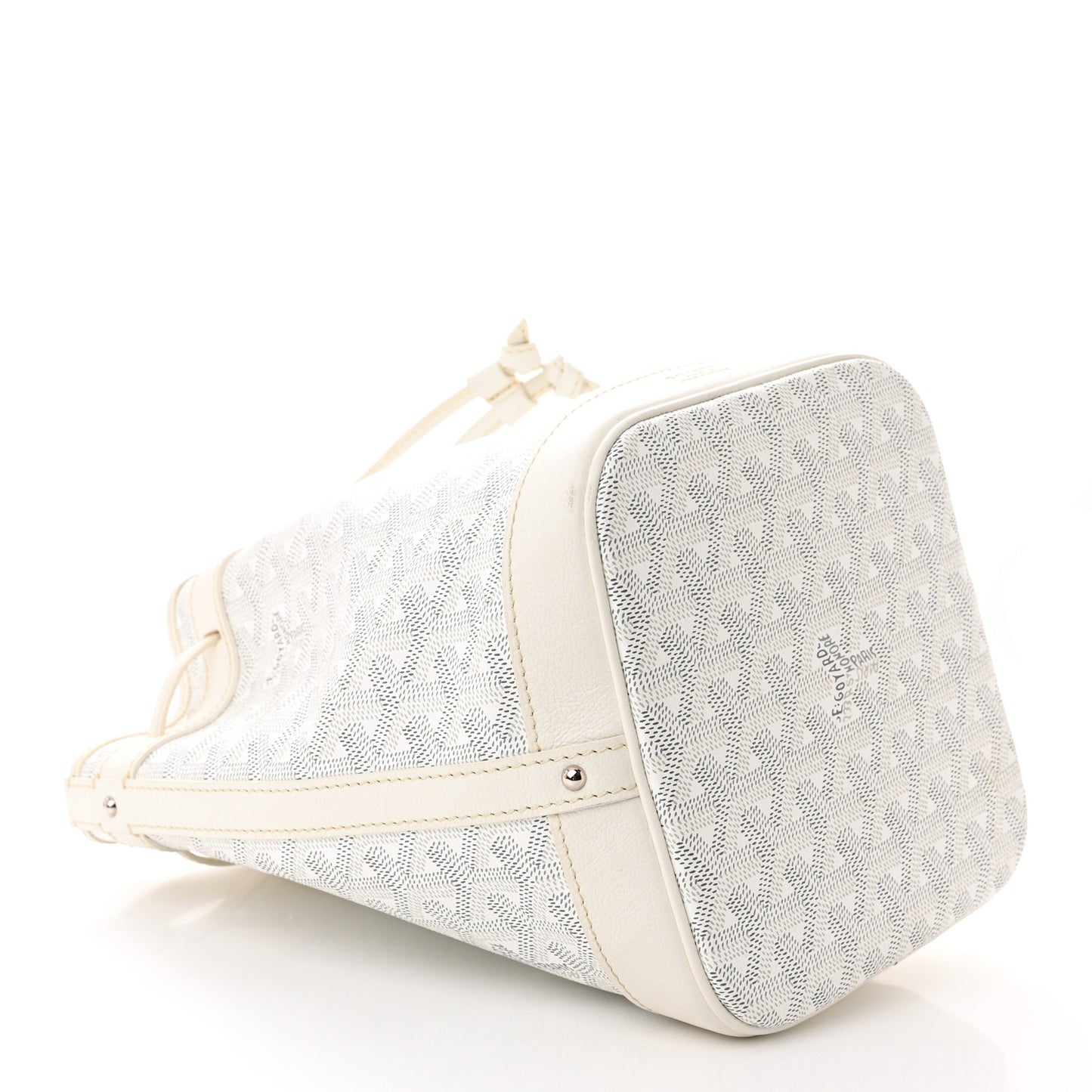 Goyardine Petit Flot Bucket Bag PM White