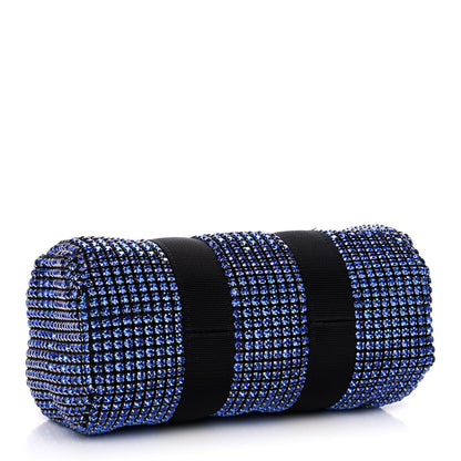 Alexander Wang Mesh Crystal Rhinestone Mini Cruiser Duffle Cobalt 4 of 11