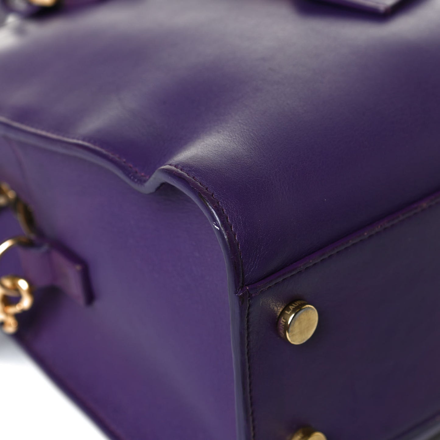 Calfskin Monogram Baby Cabas Purple