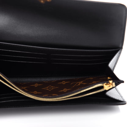 Louis Vuitton Patent Calfskin Monogram Cherrywood Wallet Black 5 of 8