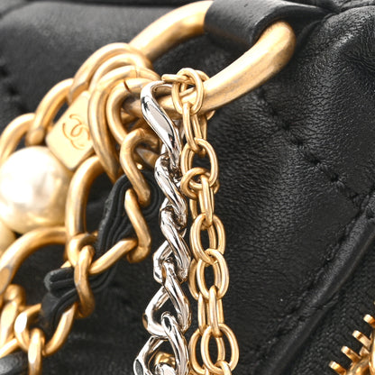 Chanel Lambskin Quilted All About Chains Hobo Black 11 of 13