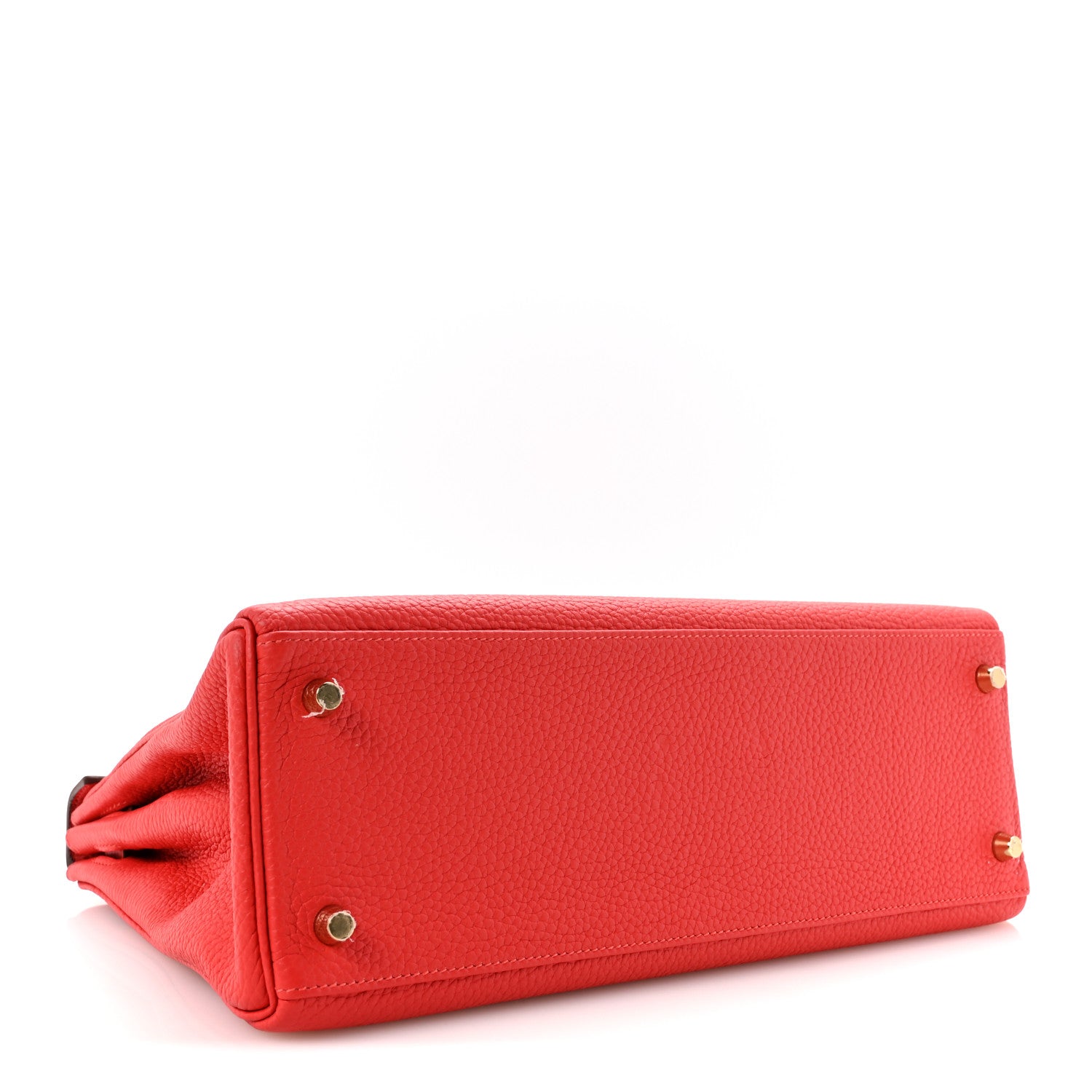 Hermes Taurillon Clemence Kelly Retourne 32 Rouge Tomate 4 of 14
