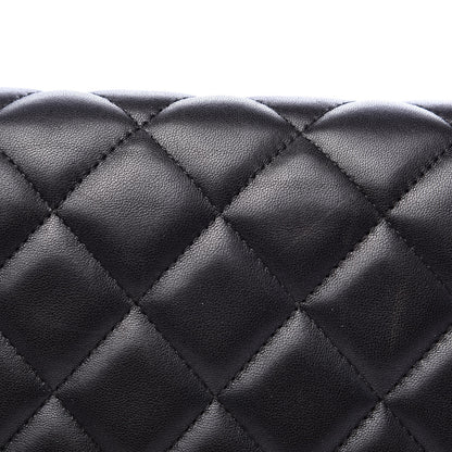 Chanel Lambskin Quilted Maxi Double Flap Black 12 of 22