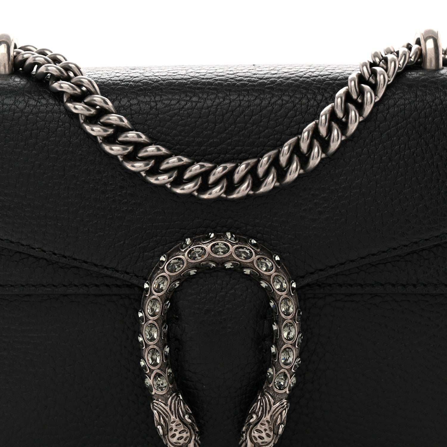 Gucci Calfskin Mini Dionysus Shoulder Bag Black 8 of 10