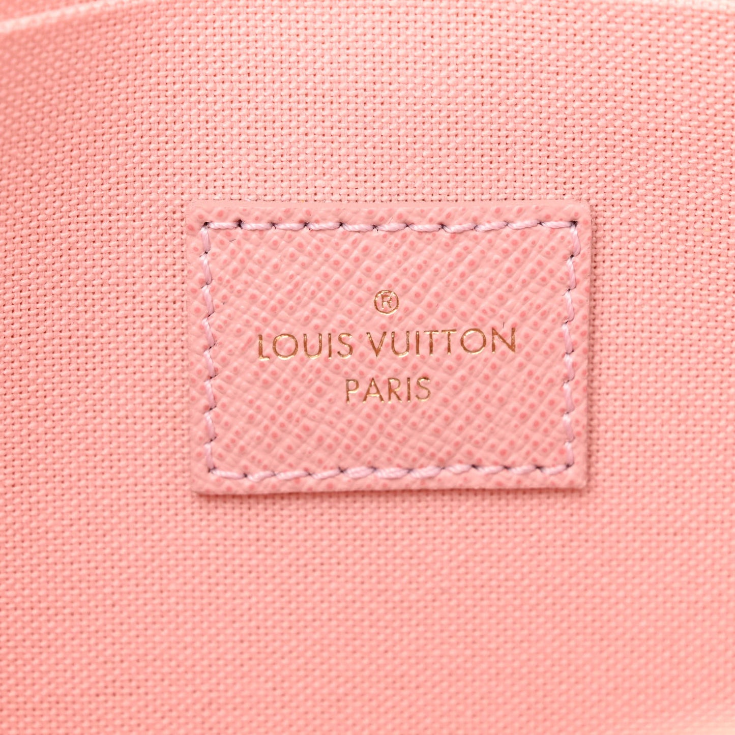 Damier Azur Pochette Felicie Chain Wallet Rose Ballerine