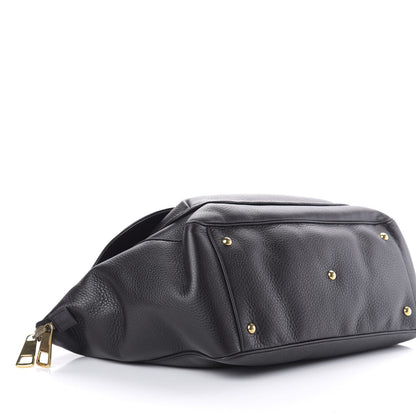 Gucci Pebbled Calfskin Medium 1973 Top Handle Satchel Black 6 of 10