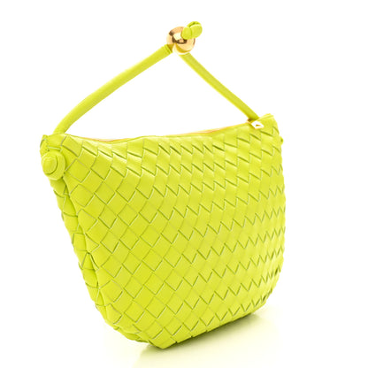 Bottega Veneta Nappa Intrecciato Small Turn Pouch Acid Kiwi 3 of 10