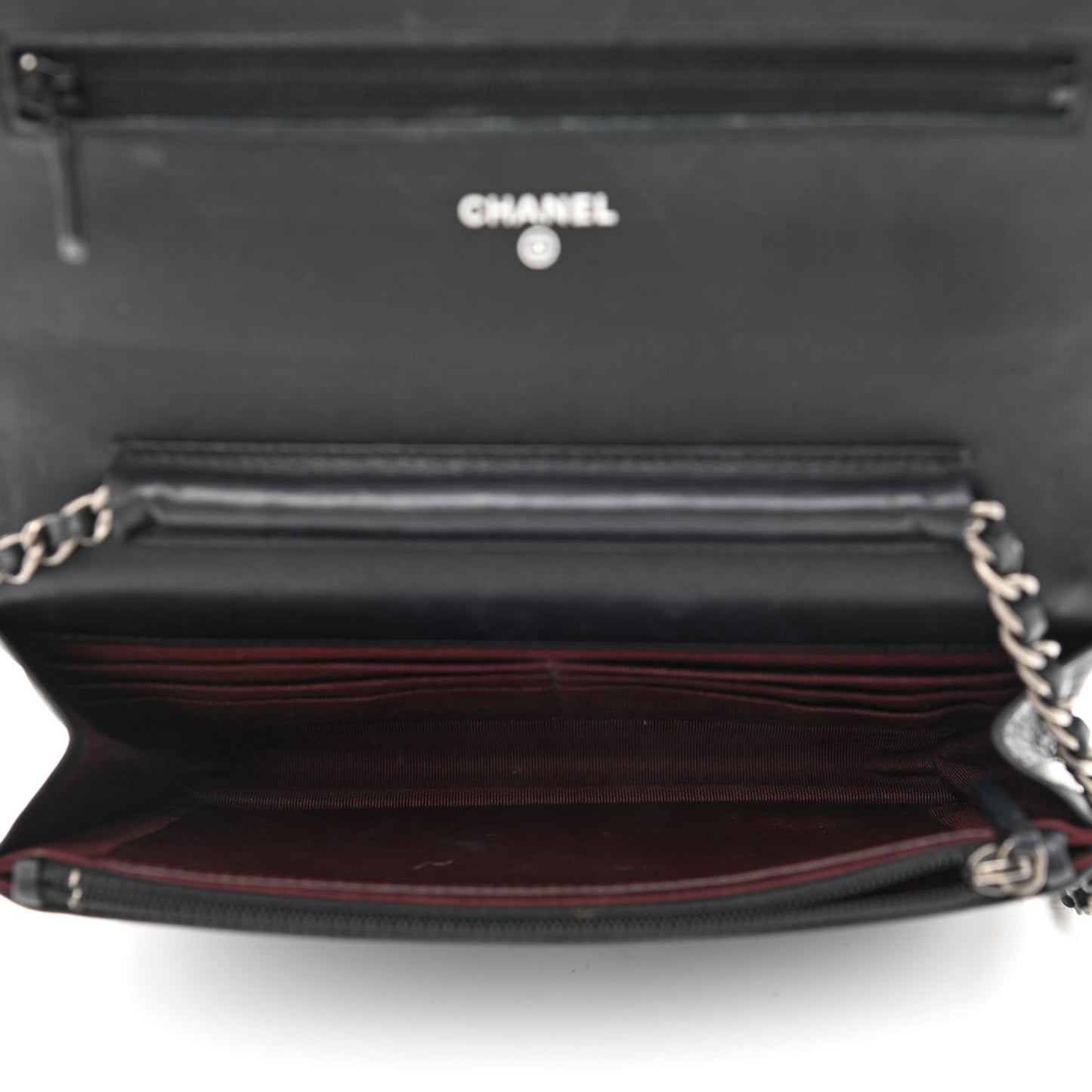 Calfskin Quilted Reissue Wallet On Chain WOC Black