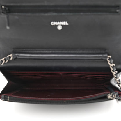 Chanel Calfskin Quilted Reissue Wallet On Chain WOC Black 5 of 12