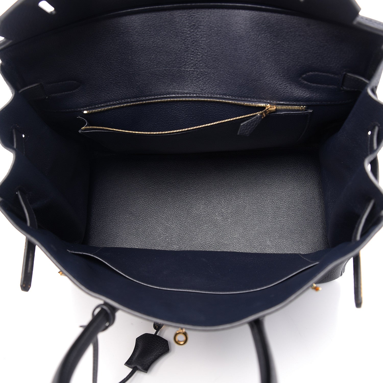 Hermes Taurillon Clemence Birkin 35 Bleu Ocean 4 of 8