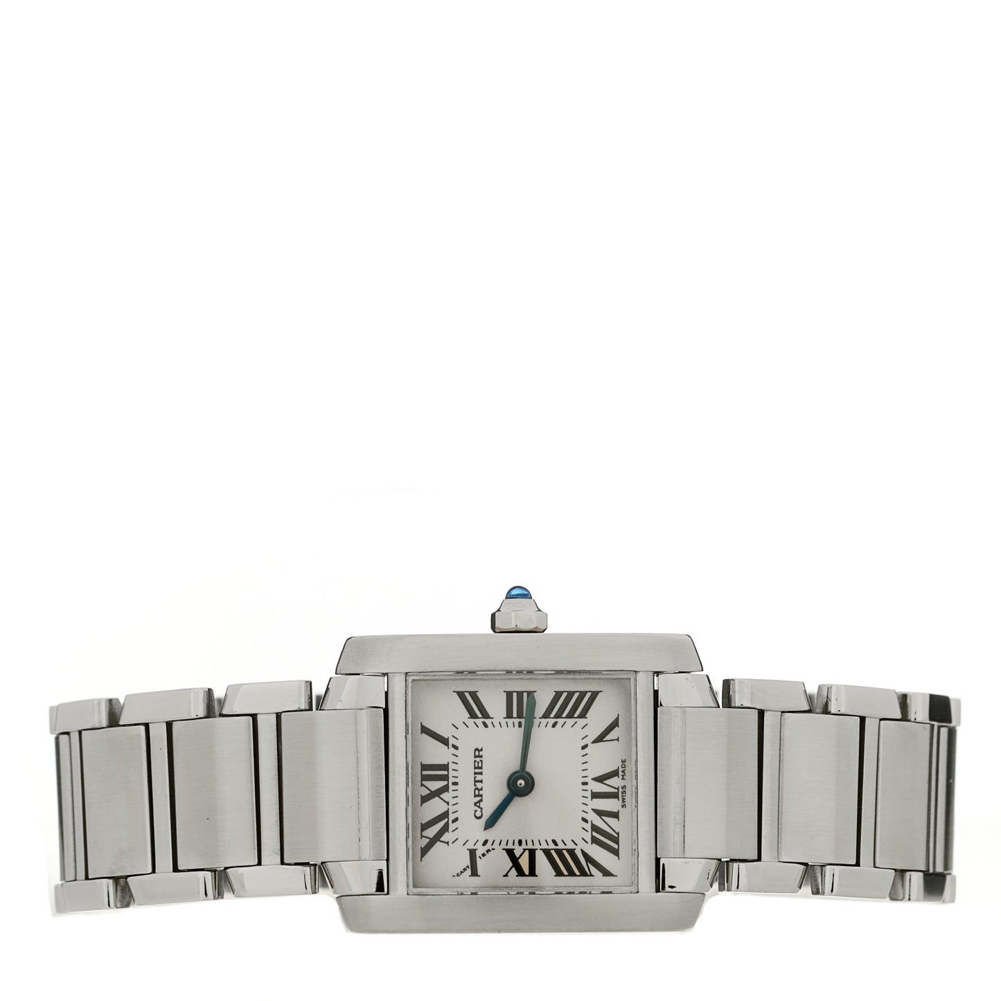 Stainless Steel 20mm Tank Francaise Quartz Watch