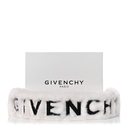 Givenchy Faux Fur Logo Bag Strap White 6 of 6