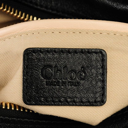 Chloe Calfskin Medium Military Paraty Black 6 of 8