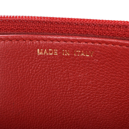 Chanel Lambskin Quilted Boy Wallet On Chain WOC Red 7 of 8
