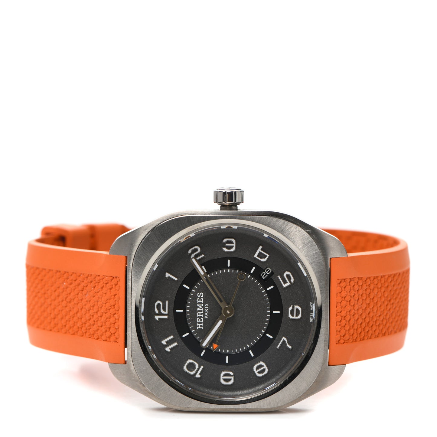Titanium Rubber 39mm H08 Automatic Watch Orange