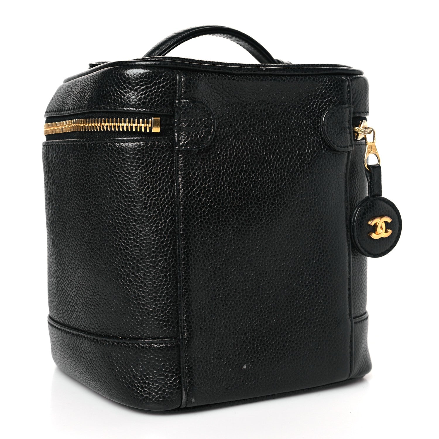 Chanel Caviar Vanity Cosmetic Case Black 3 of 11