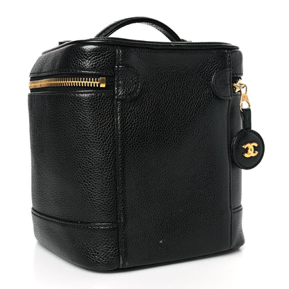 Chanel Caviar Vanity Cosmetic Case Black 3 of 11