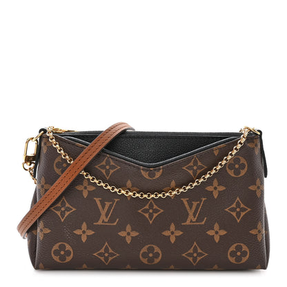 Louis Vuitton Monogram Pallas Clutch Black 1 of 10
