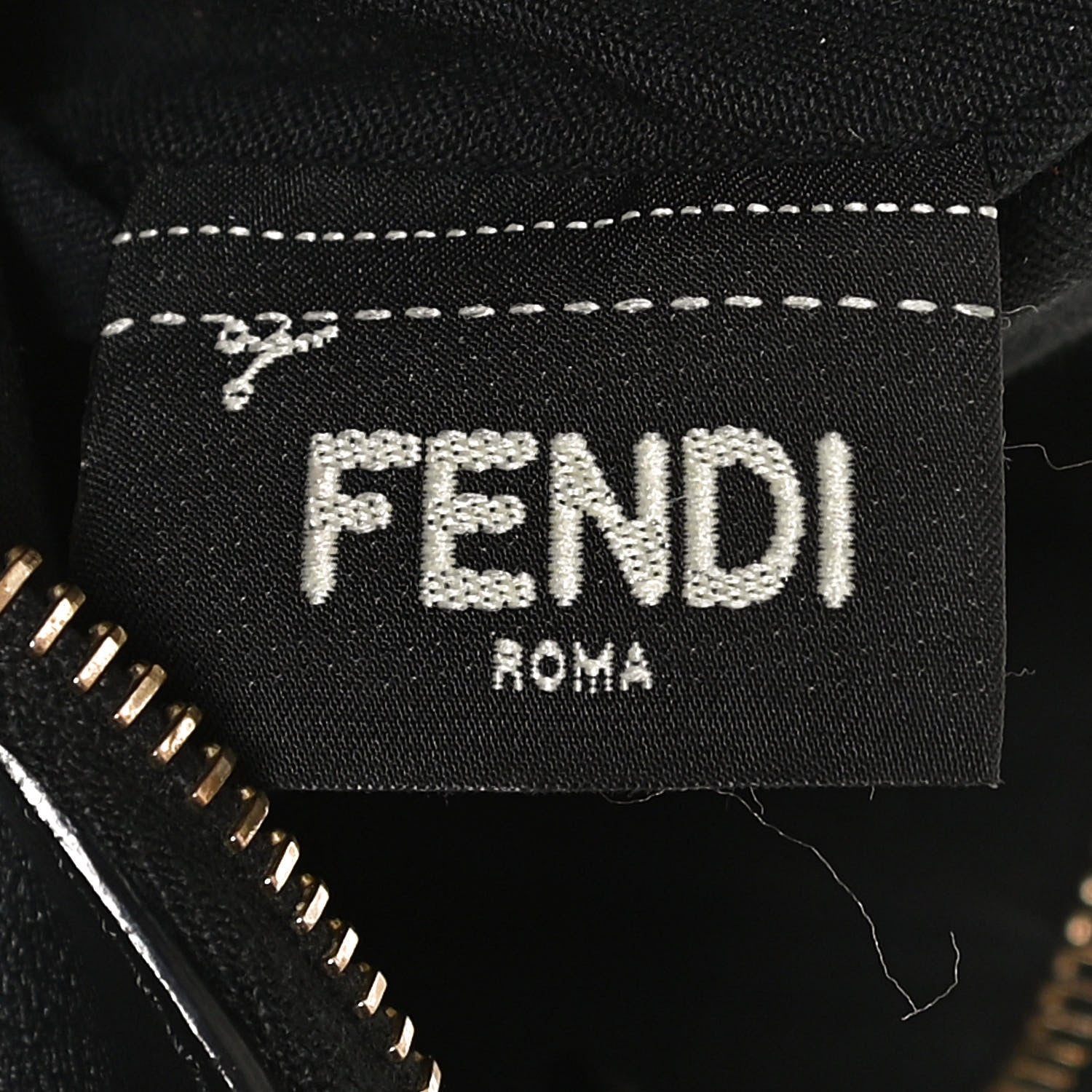 Fendi Vitello Baltico Mini Pouch Crossbody Pouch Black 7 of 12