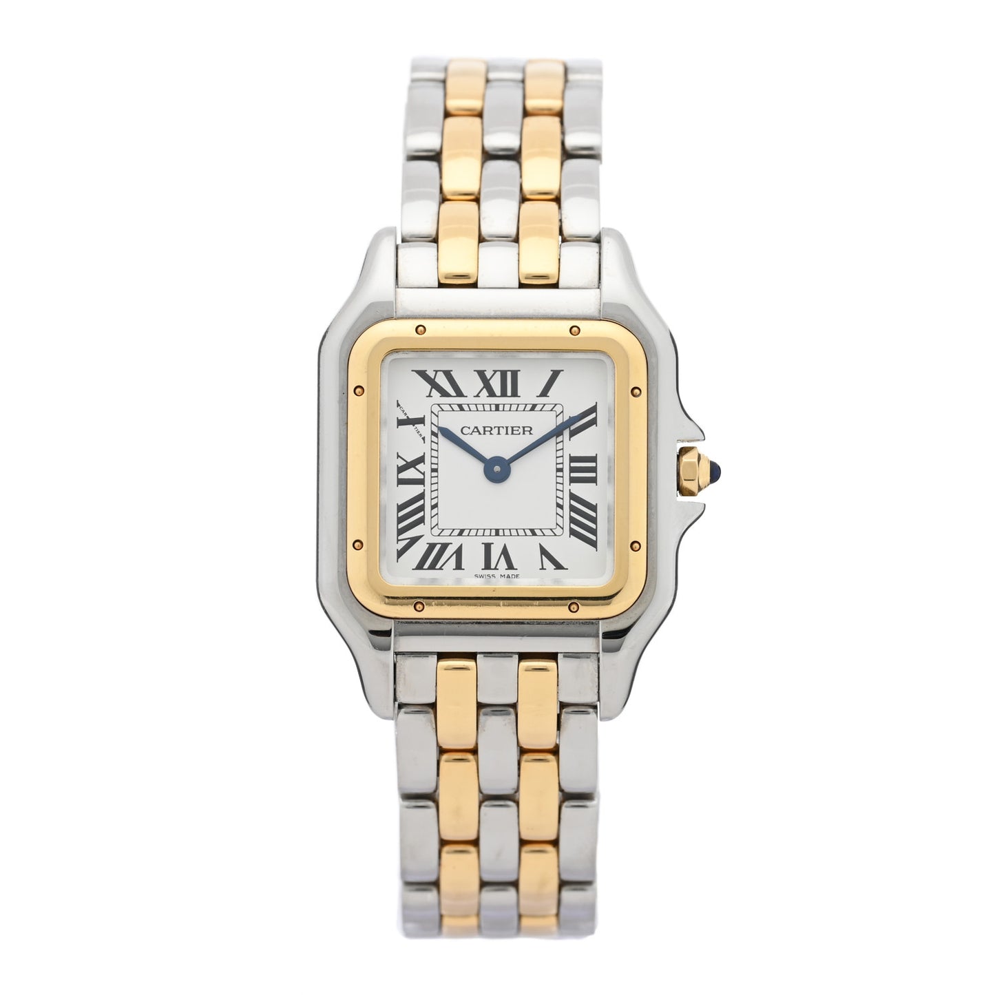 Stainless Steel 18K Yellow Gold 27mm Panthere Quartz Watch