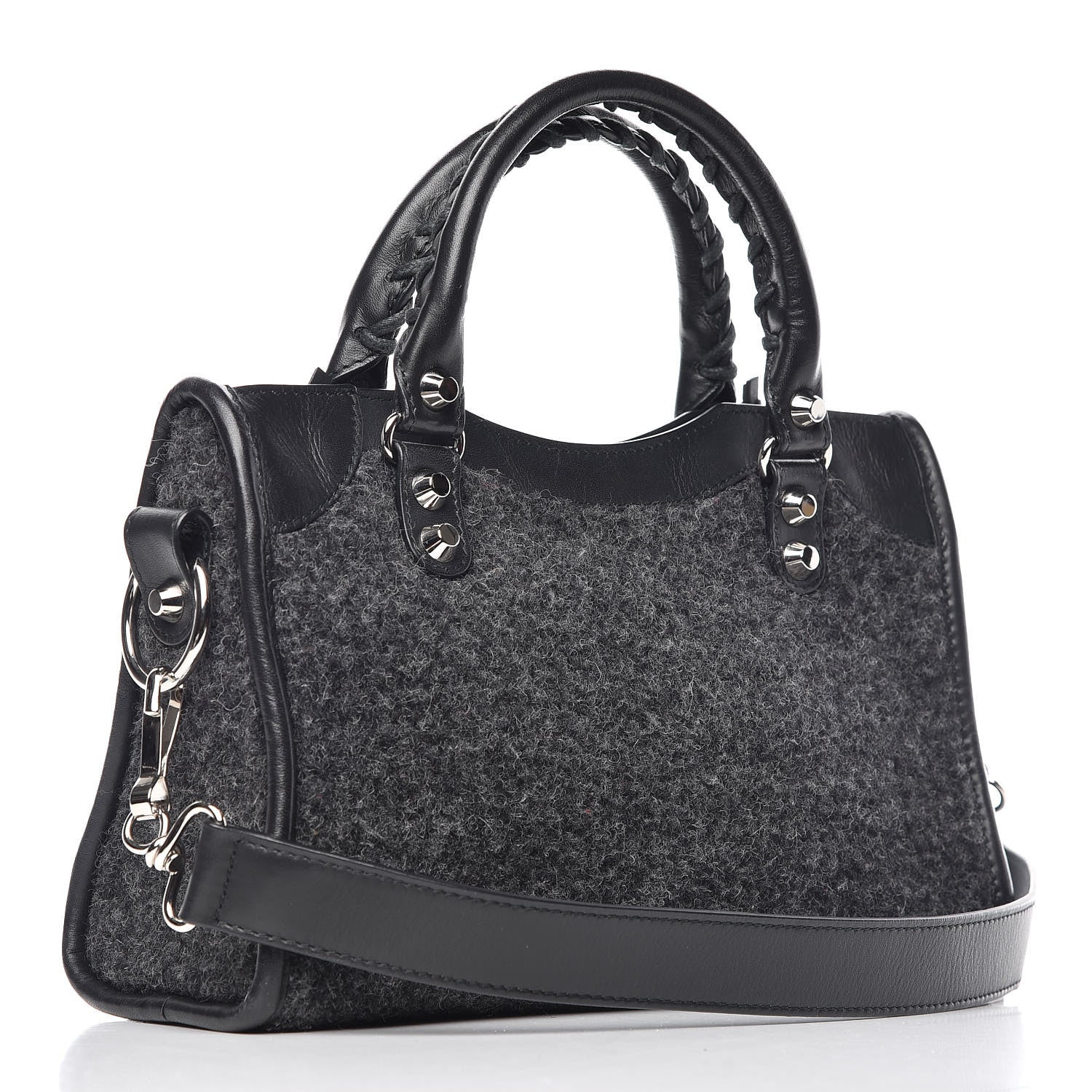 Balenciaga Alpaca Calfskin Classic Silver Hardware Mini City Black 3 of 15