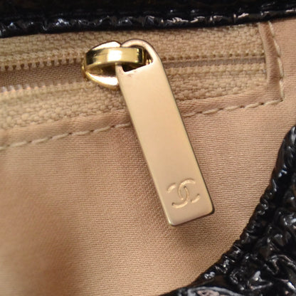 Chanel Vinyl XL Rock and Chain Flap Black 7 of 10