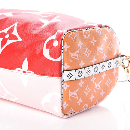 Louis Vuitton Monogram Giant Speedy Bandouliere 30 Rouge 6 of 9