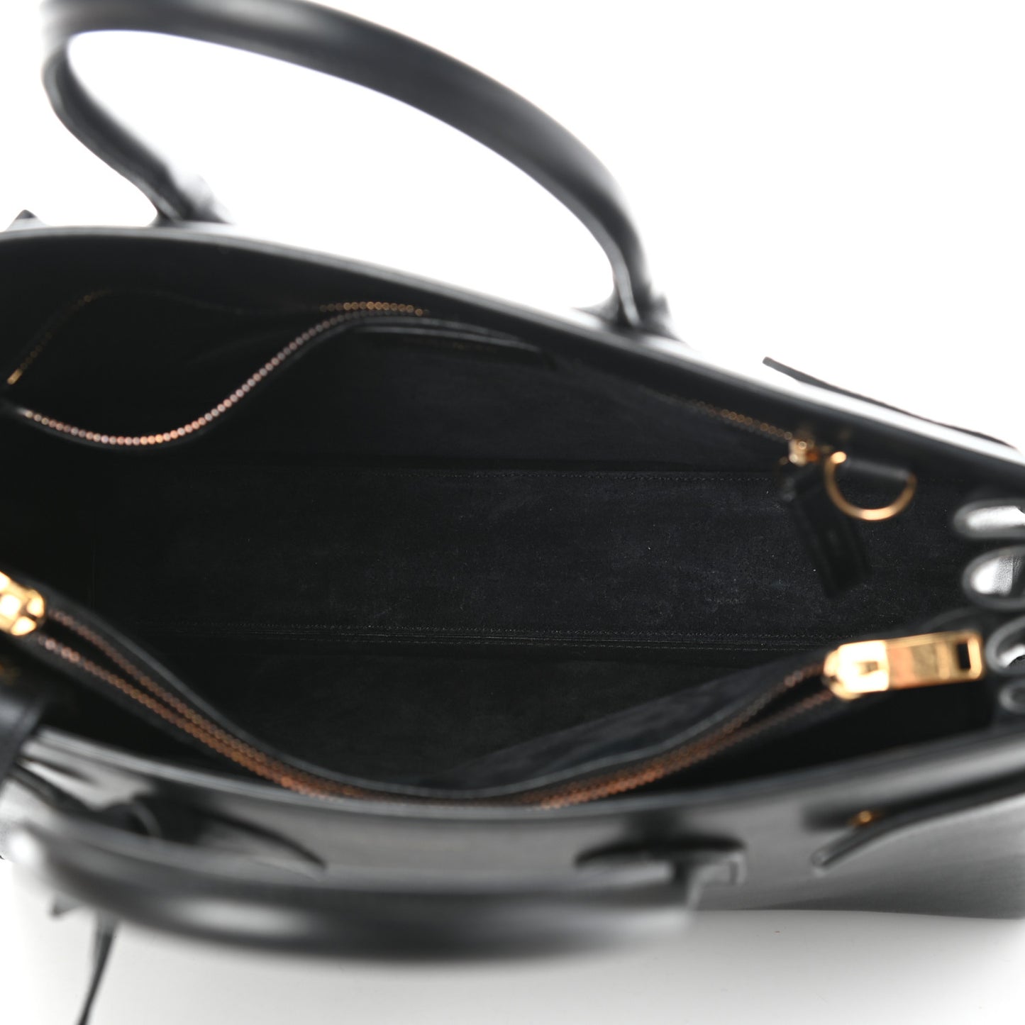 Calfskin Small Sac De Jour Black