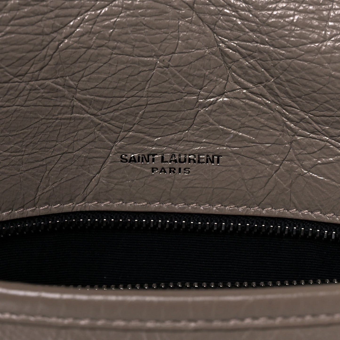 Crinkled Calfskin Matelasse Monogram Medium Niki Chain Satchel Light Taupe