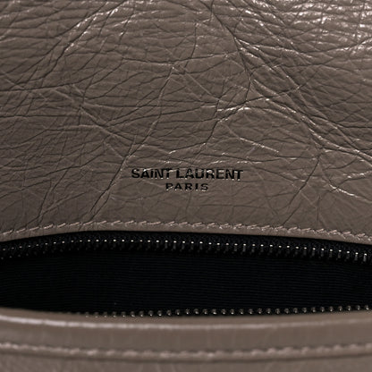 Saint Laurent Crinkled Calfskin Matelasse Monogram Medium Niki Chain Satchel Light Taupe 6 of 11