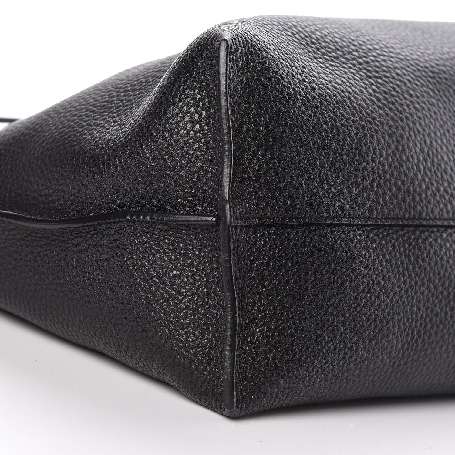 Saint Laurent Grained Calfskin Patti Tote Black 9 of 10