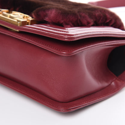 Chanel Orylag Rabbit Fur Calfskin Small Boy Flap Red 9 of 11