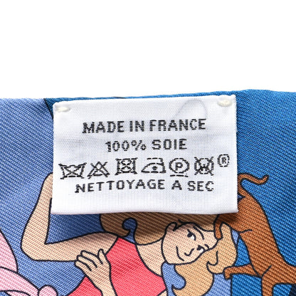 Hermes Silk Carres Volants Twilly Bleu Jaune Vif Multicolor 3 of 4