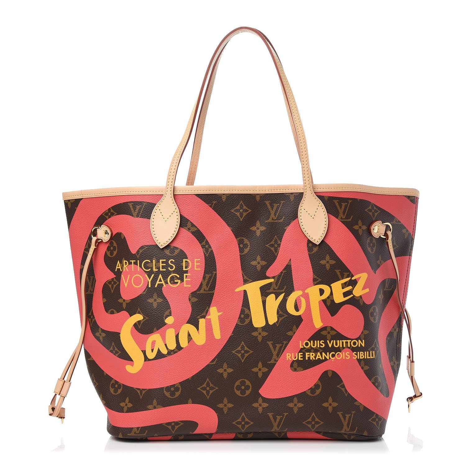 Louis Vuitton Monogram Tahitienne Saint Tropez Neverfull MM 3 of 8