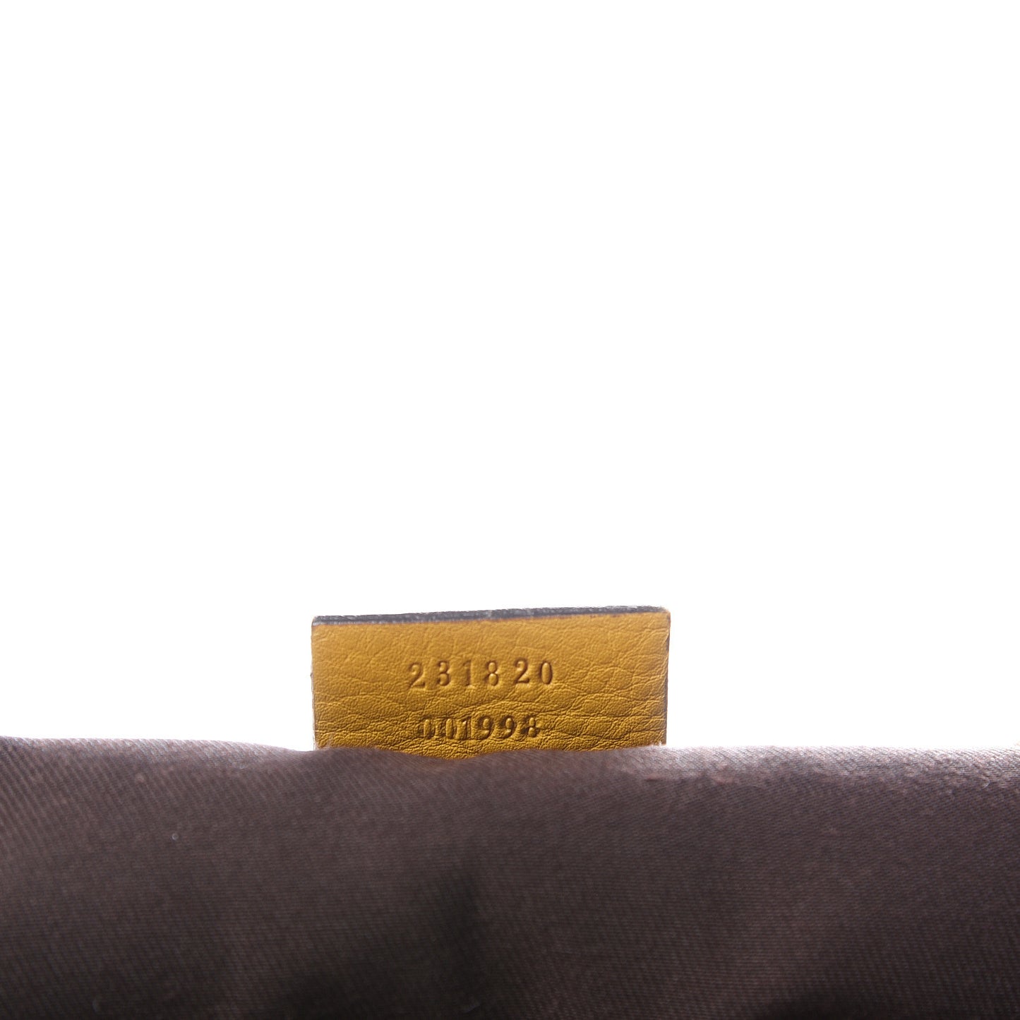 Guccissima Charmy Shoulder Bag Yellow