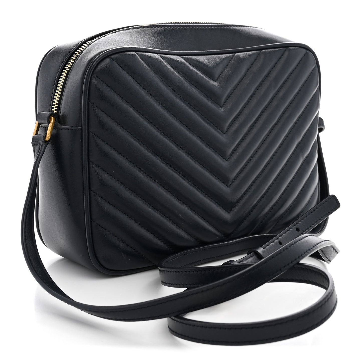 Calfskin Matelasse Monogram Lou Camera Bag Navy