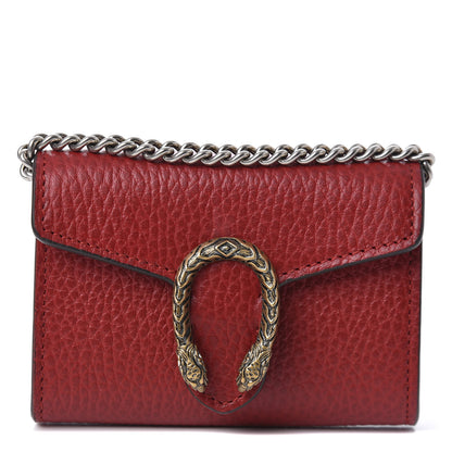 Gucci Calfskin Dionysus Coin Purse Hibiscus Red 1 of 9