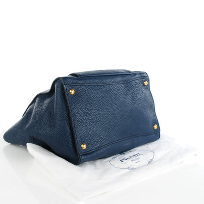 Prada Vitello Daino Shopping Tote Bleuette 4 of 8