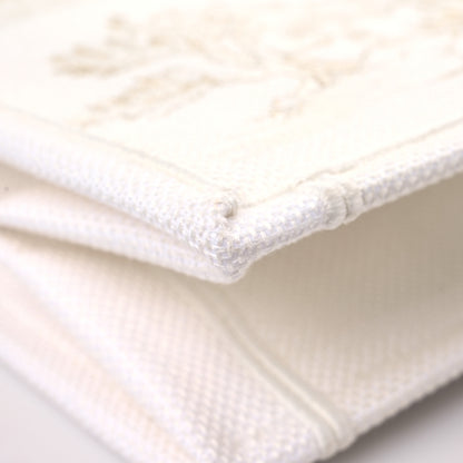 Christian Dior Canvas Embroidered Large Around The World Book Tote Gold 10 of 11