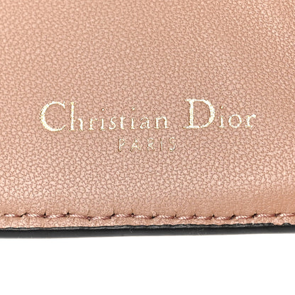 Christian Dior Grained Calfskin Saddle Lotus Wallet Blush 6 of 9