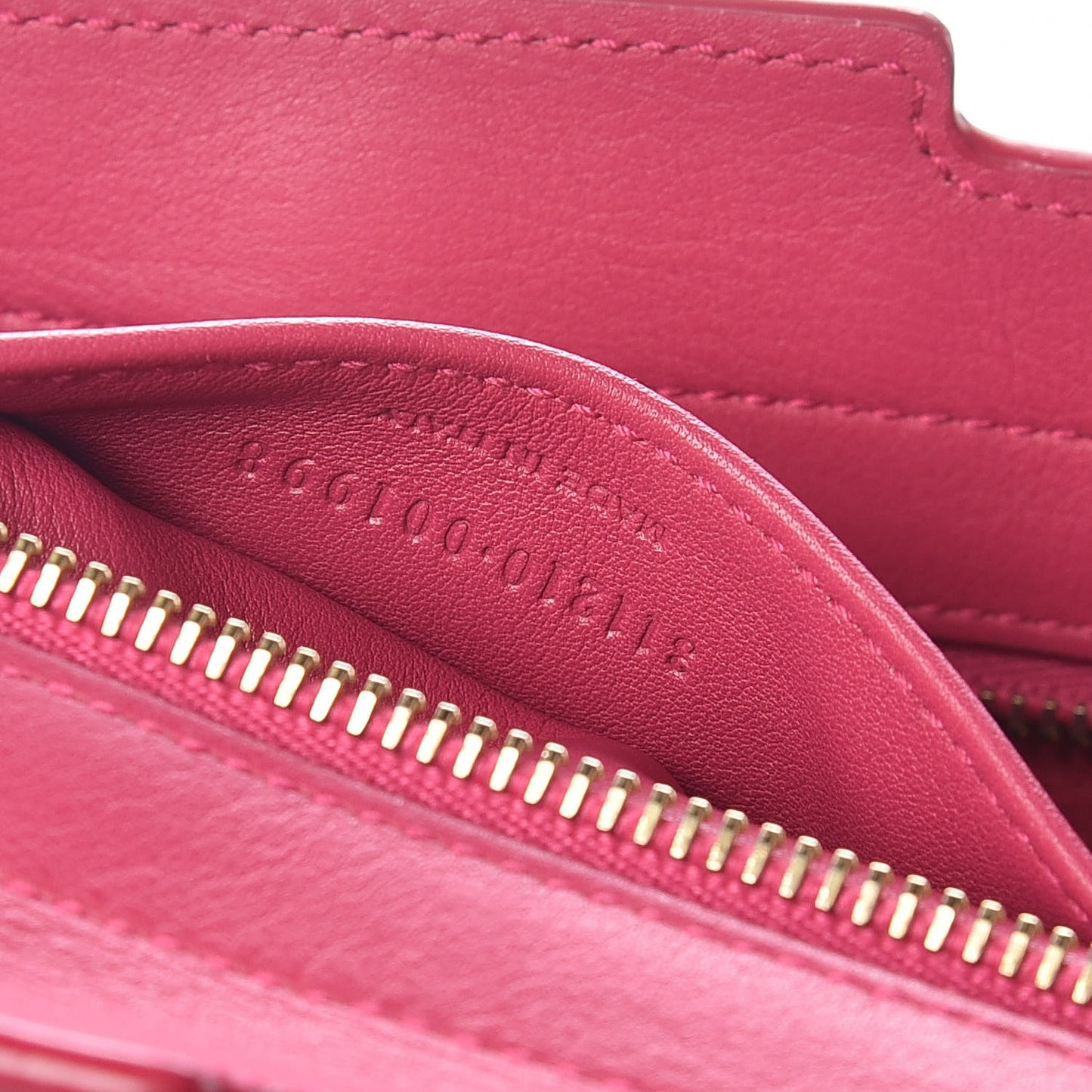 Calfskin Small Classic Y Cabas Fuchsia
