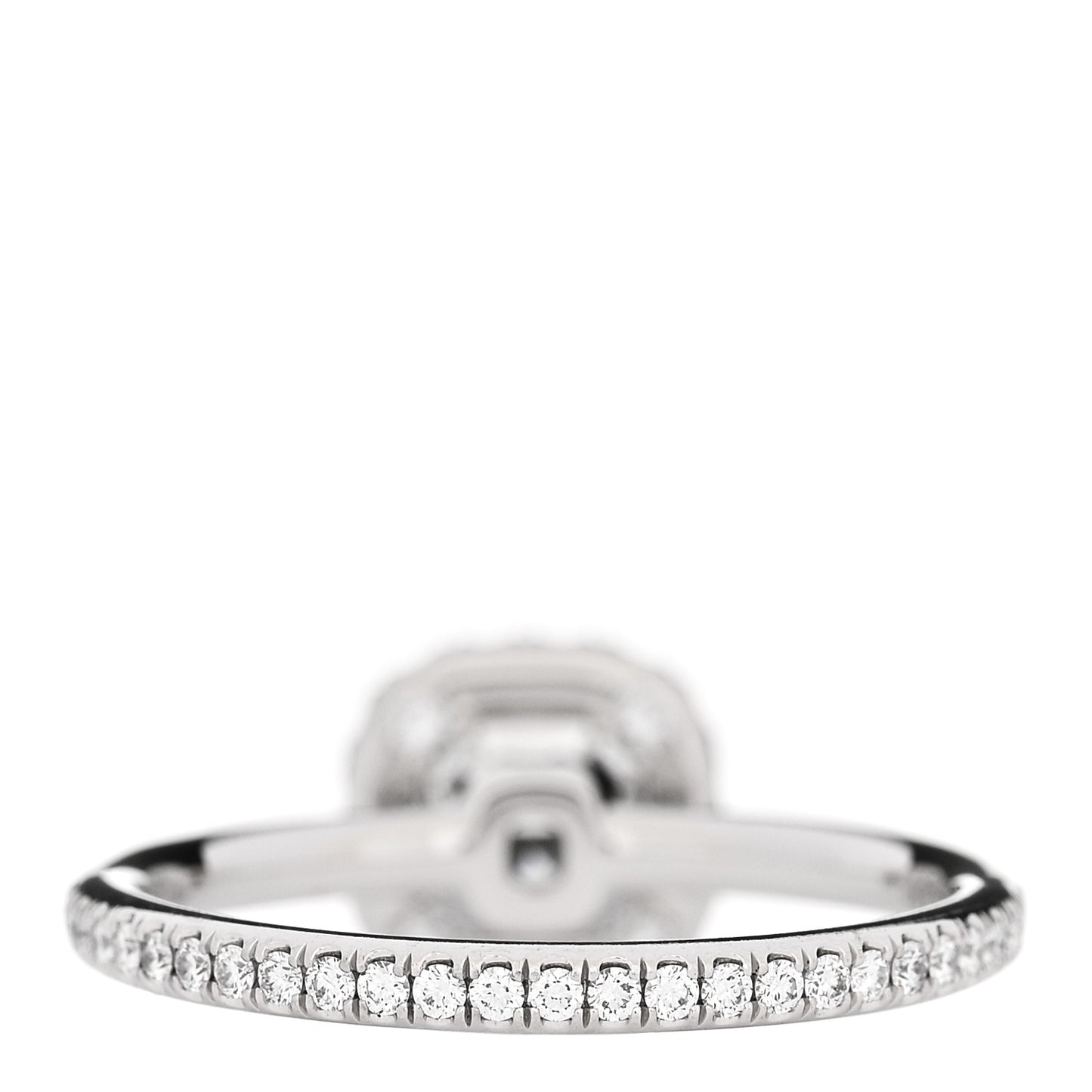 Platinum Diamond 1.01ct The One Cushion Cut Micropave Engagement Ring 53 6.25